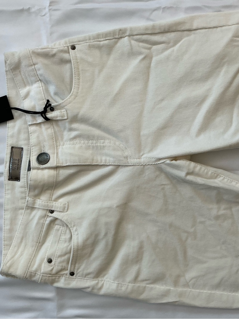 Kut from the Kloth Off-White Boyfriend Jeans